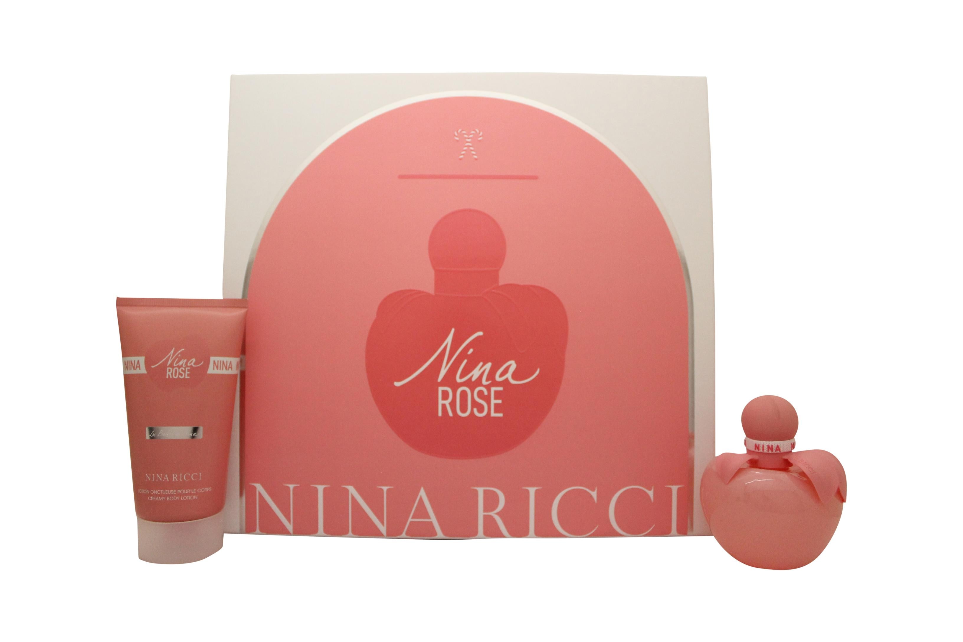 View Nina Ricci Nina Rose Gift Set 50ml EDT 75ml Body Lotion information