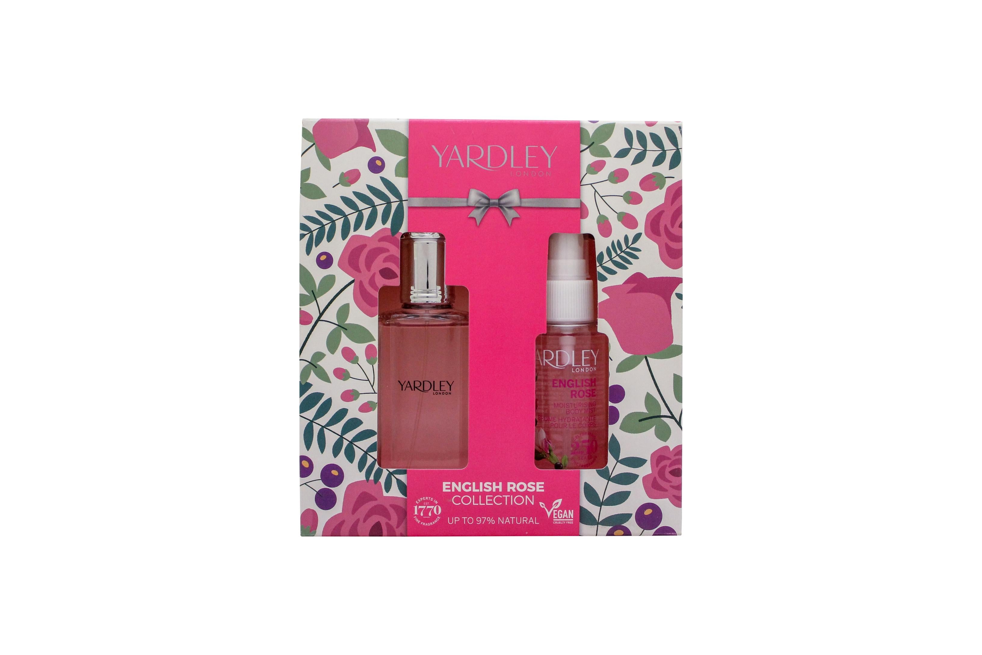 View Yardley English Rose Gift Set 50ml EDT 50ml Body Mist information