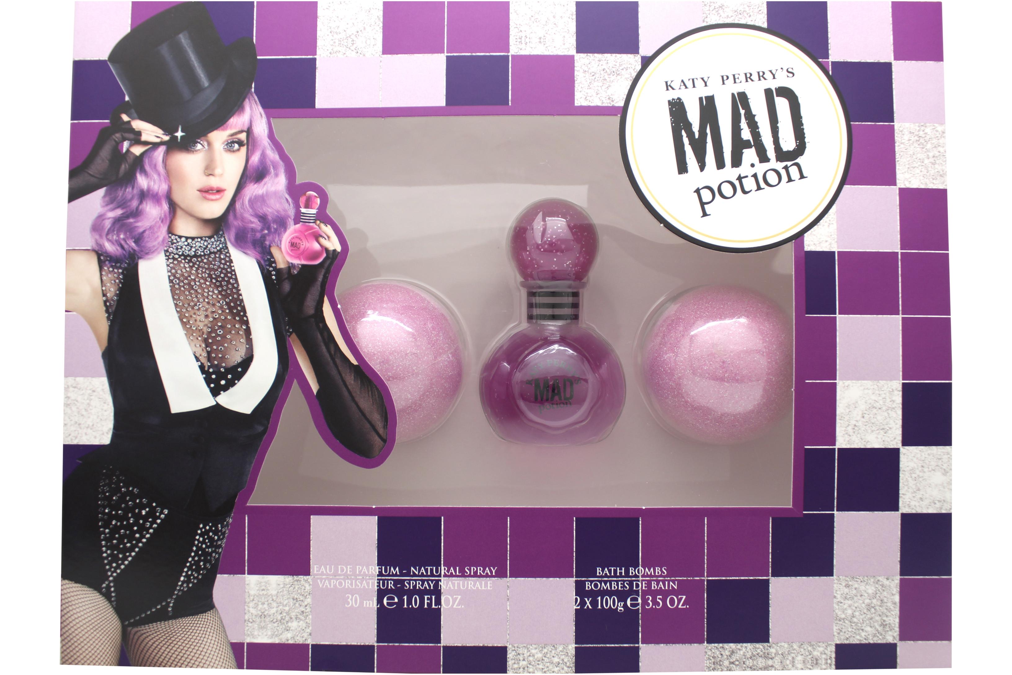 View Katy Perrys Mad Potion Gift Set 30ml EDP 2 x 100g Bath Bomb information