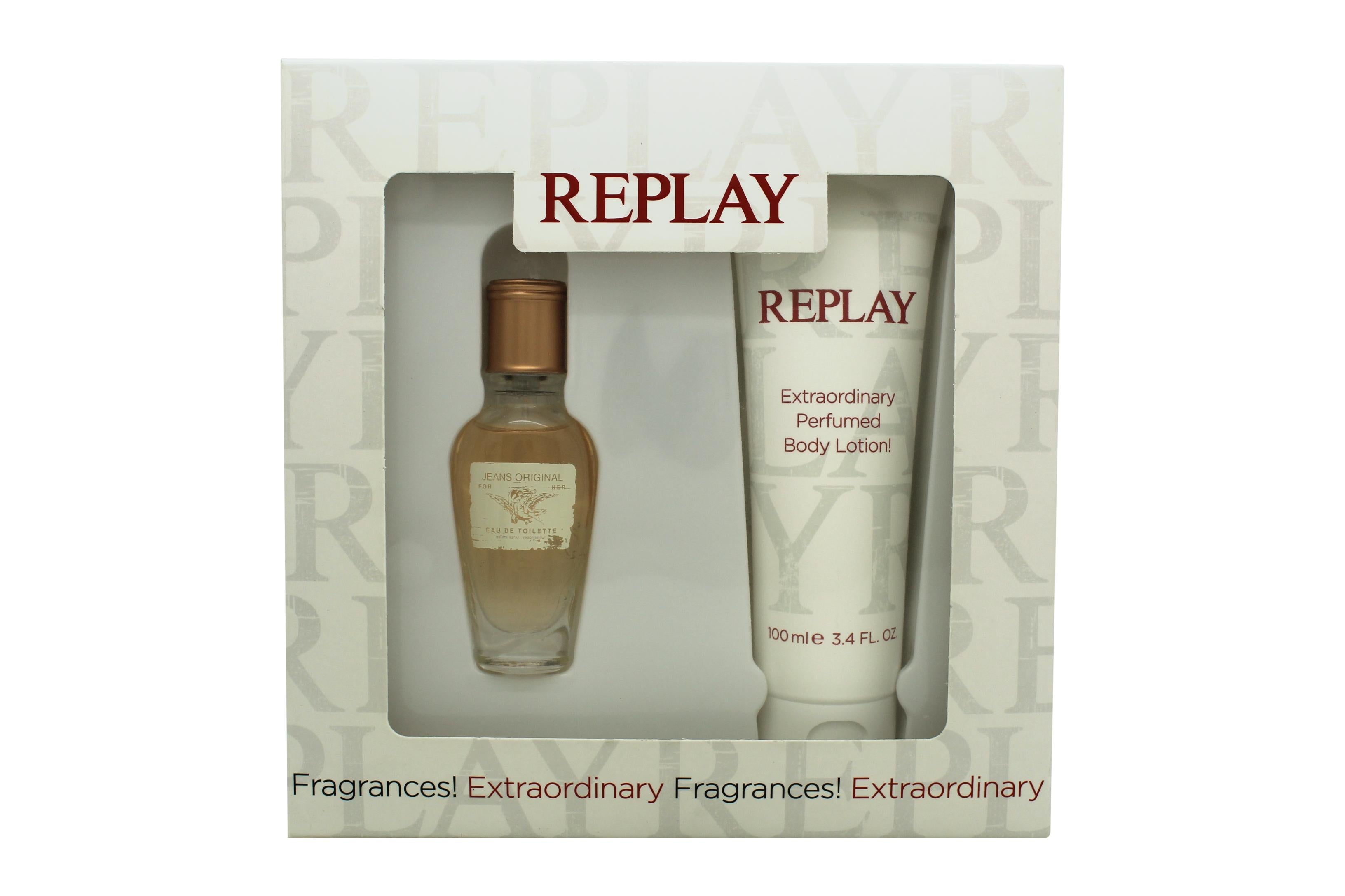 View Replay Jeans Original for Her Gift Set 20ml EDT Spray 100ml Body Lotion information