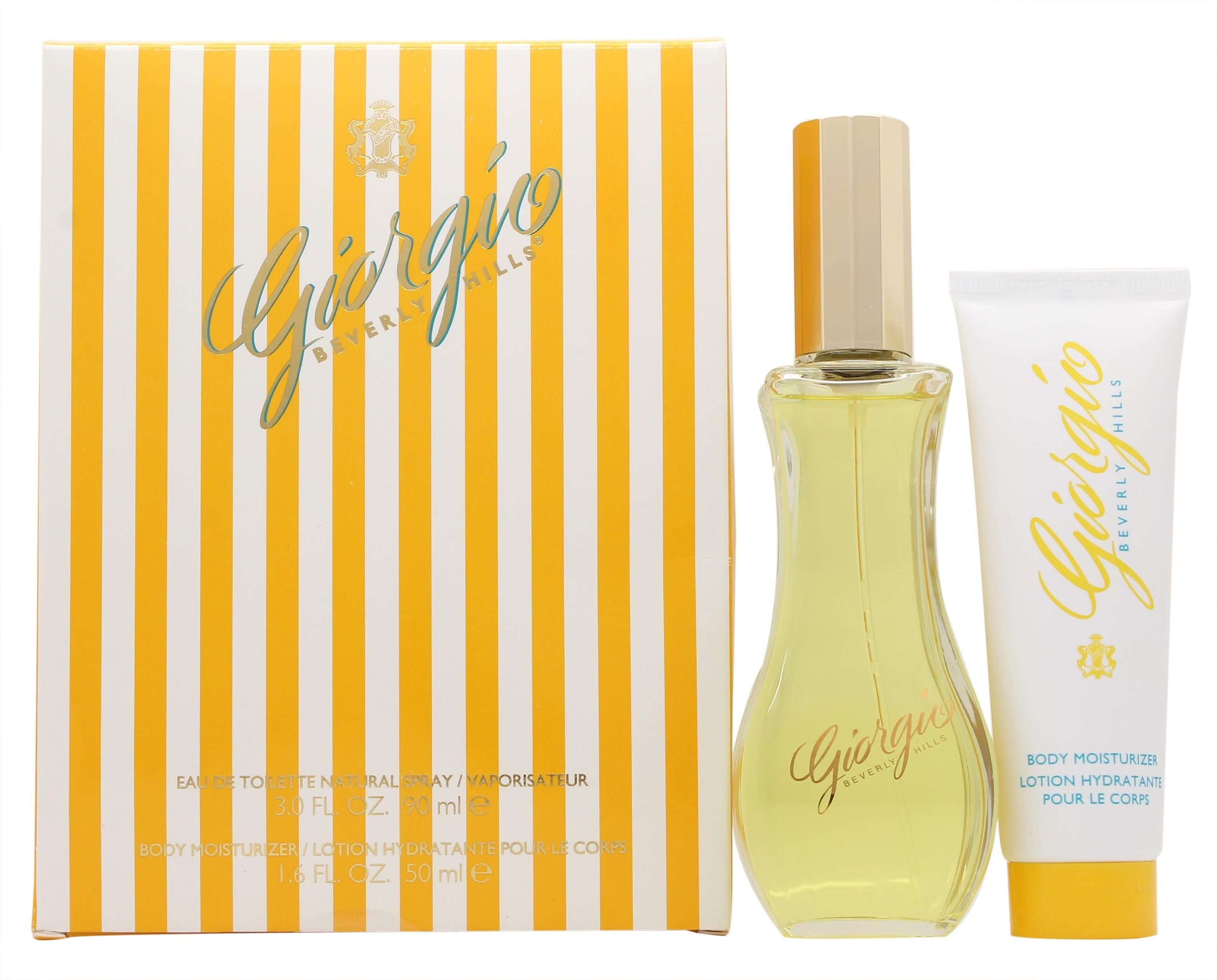 View Giorgio Beverly Hills Giorgio Yellow Gift Set 90ml EDT 50ml Body Lotion information