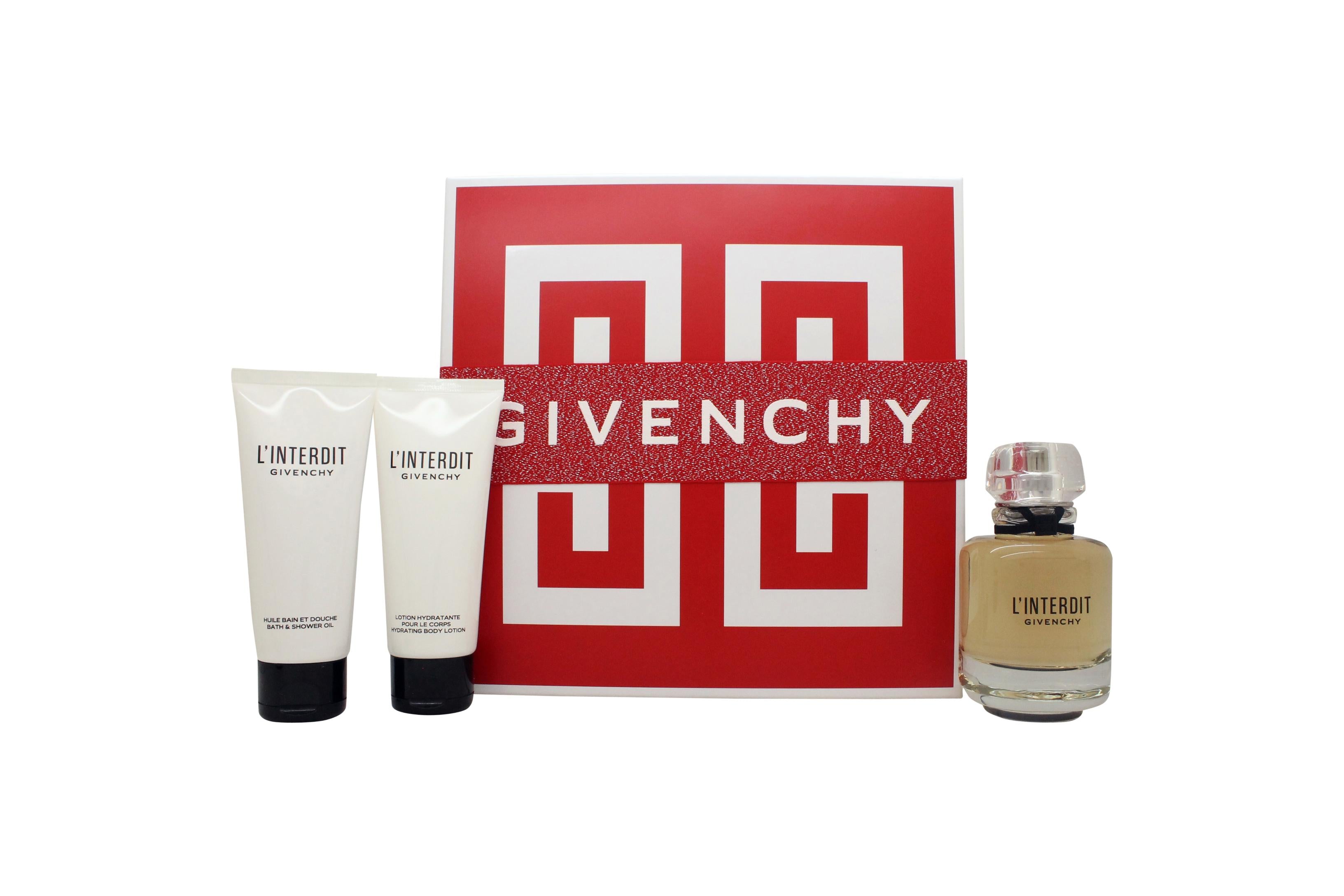 View Givenchy LInterdit Gift Set 80ml EDP 75ml Shower Gel 75ml Body Lotion information