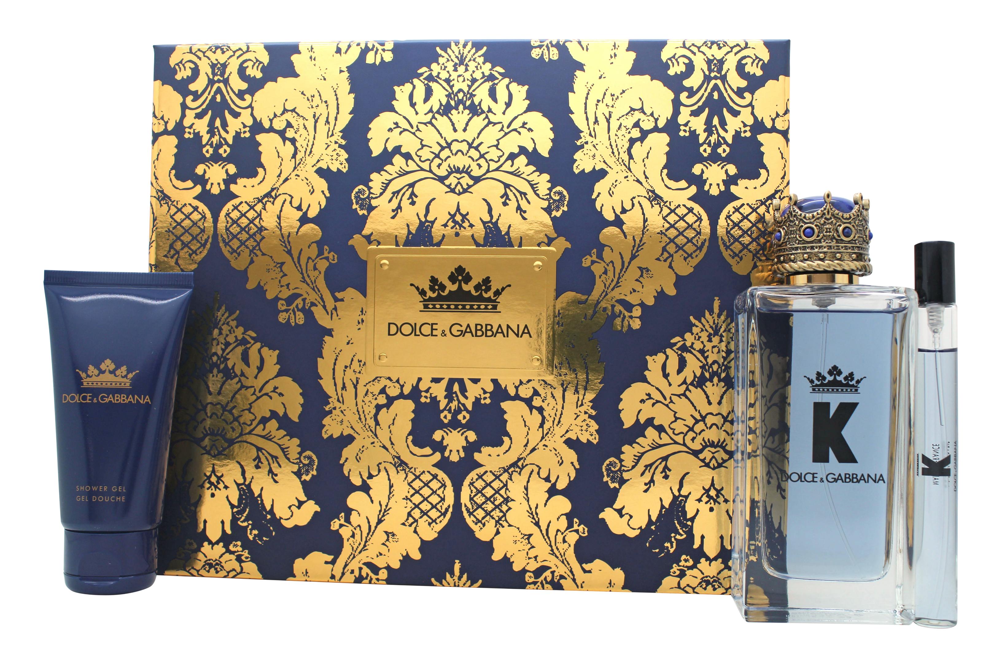 View Dolce Gabbana K Gift Set 100ml EDT 10ml EDT 50ml Shower Gel information