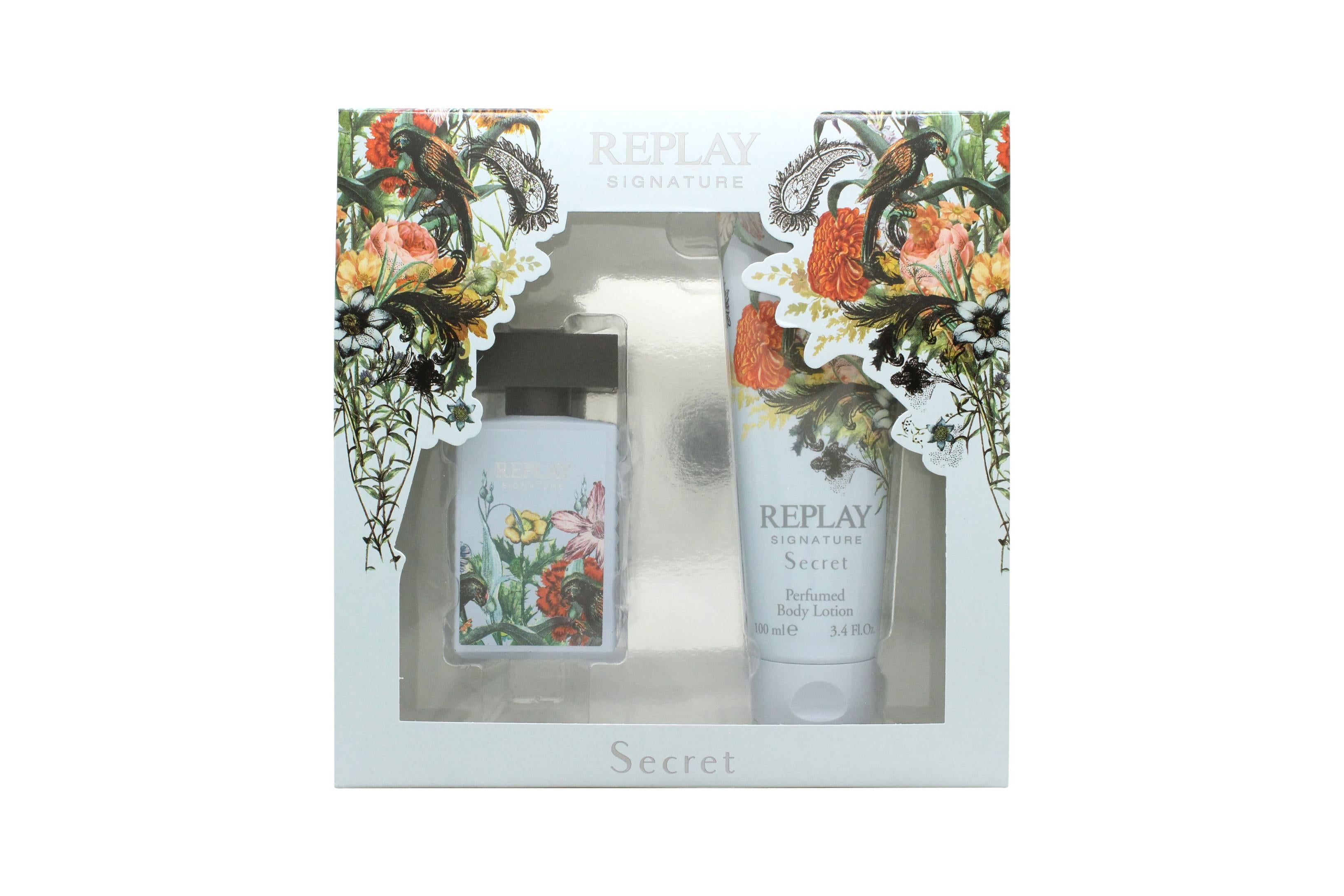 View Replay Signature Secret Gift Set 30ml EDT 100ml Body Lotion information