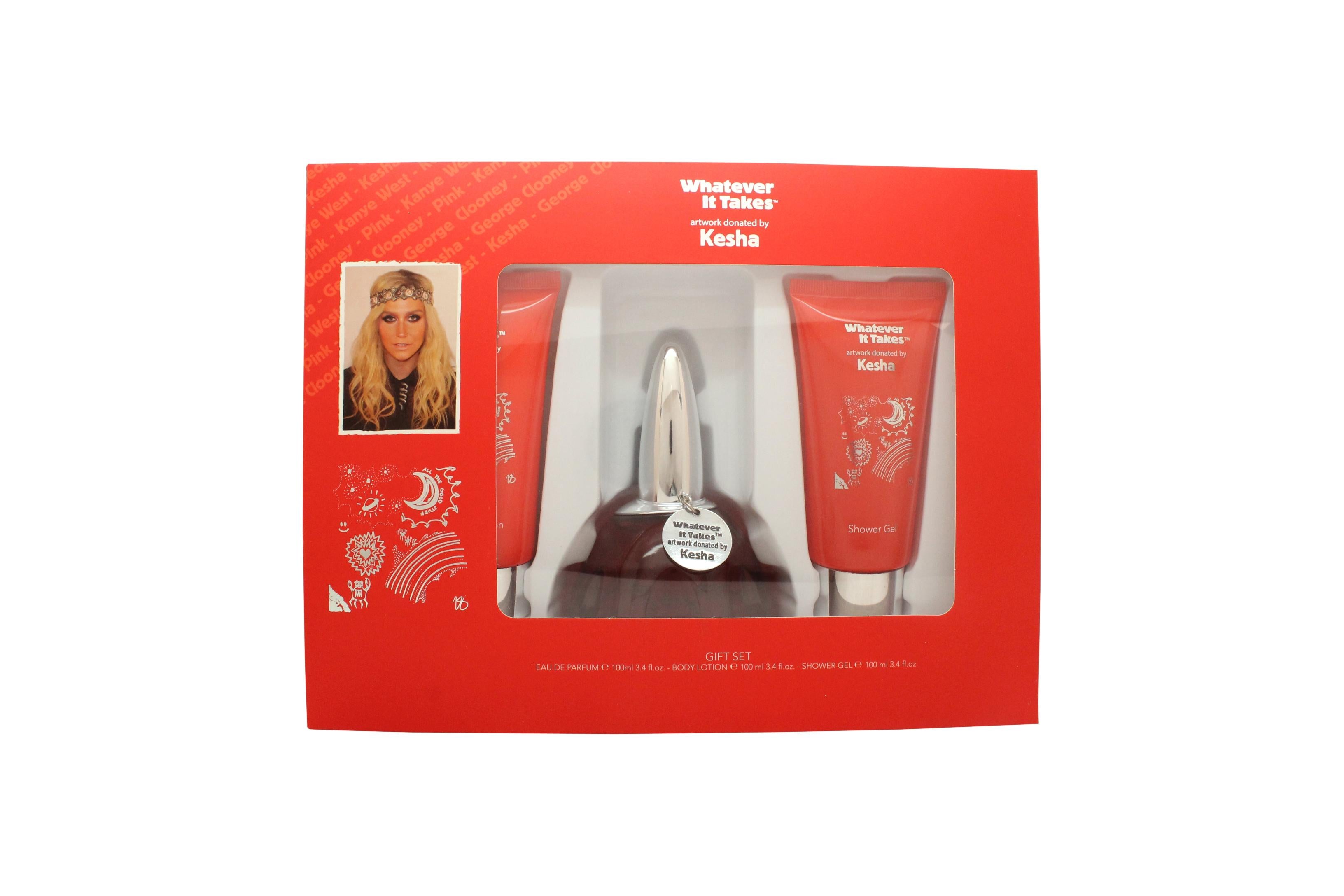 View Whatever It Takes Kesha Gift Set 100ml EDP 100ml Body Lotion 100ml Shower Gel information