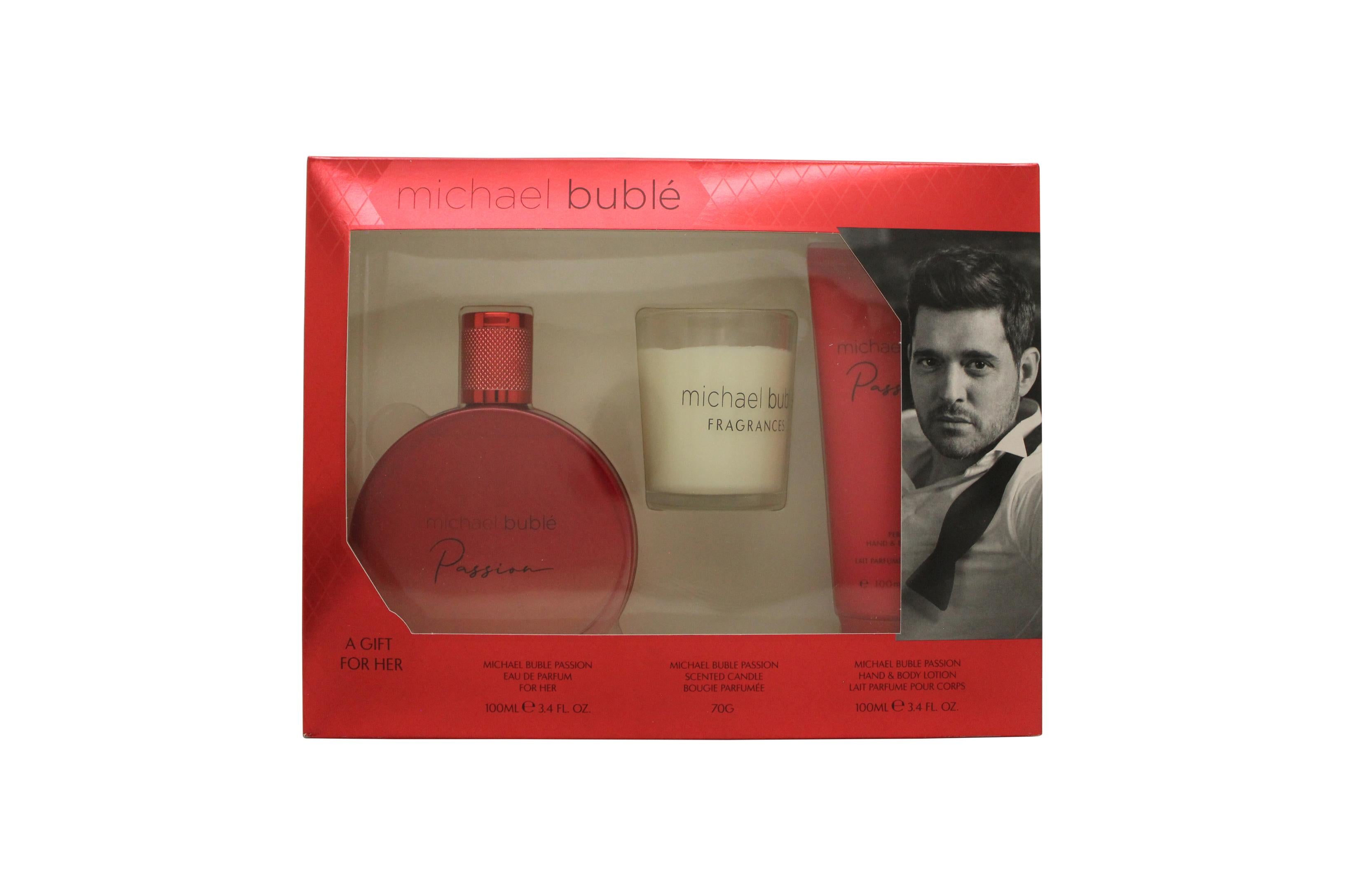 View Michael Buble Passion Gift Set 100ml EDP 100ml Body Lotion Candle information