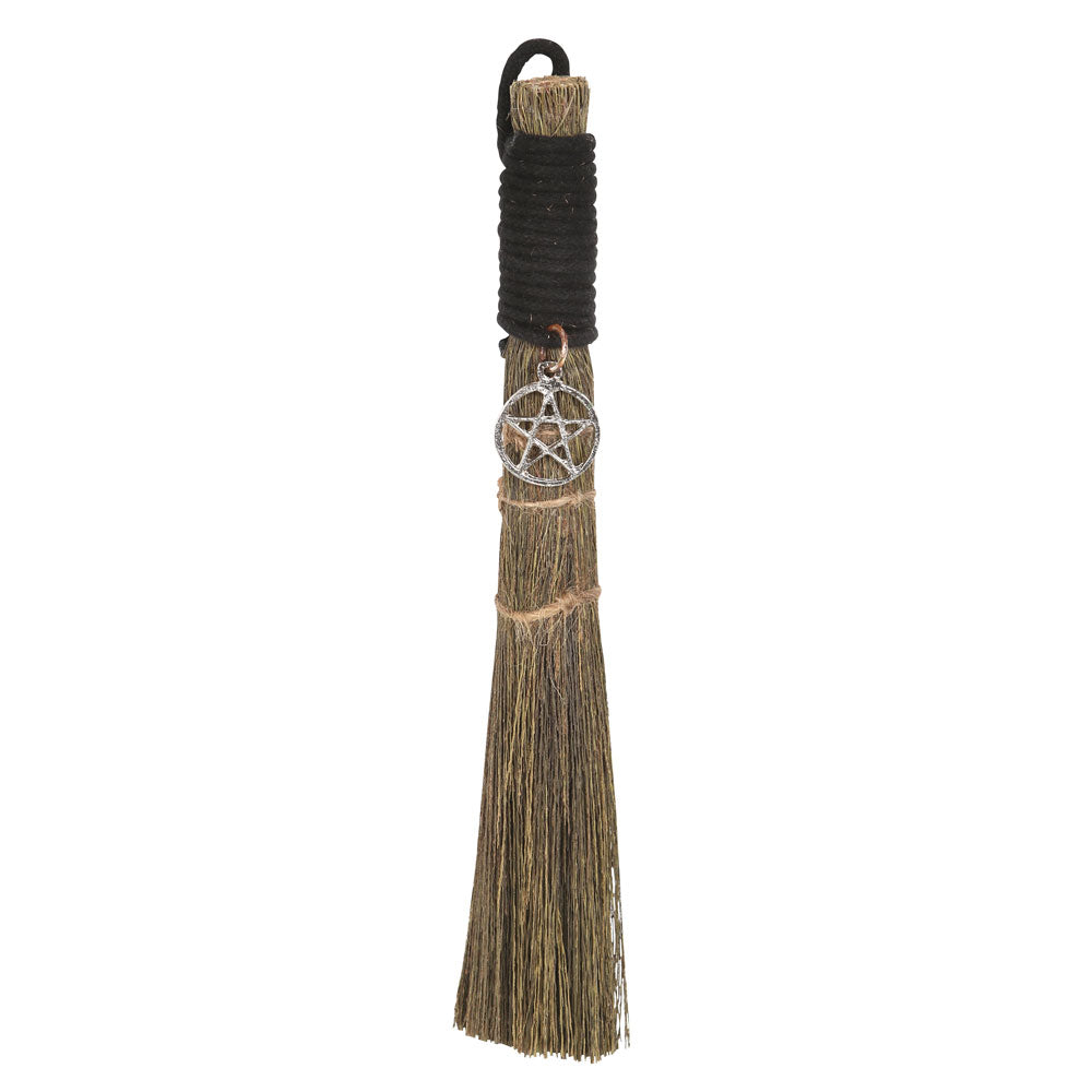 View 20cm Broom with Pentagram Charm information