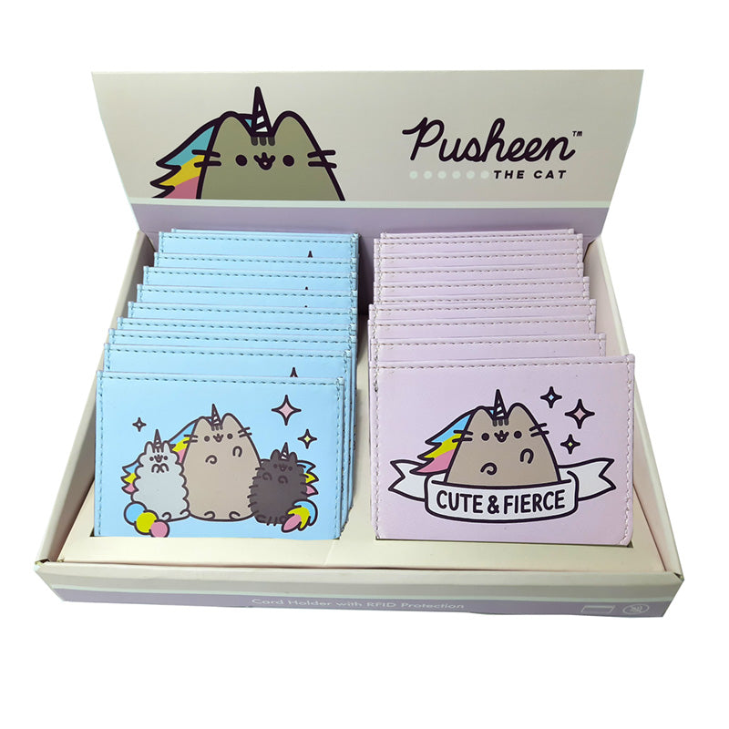 View Contactless Protection Fabric Card Holder Wallet Pusheen the Cat information