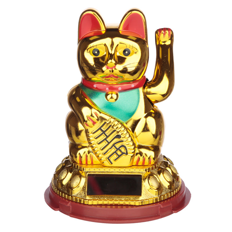 View Collectable Waving Lucky Cat Maneki Neko Solar Powered Pal information