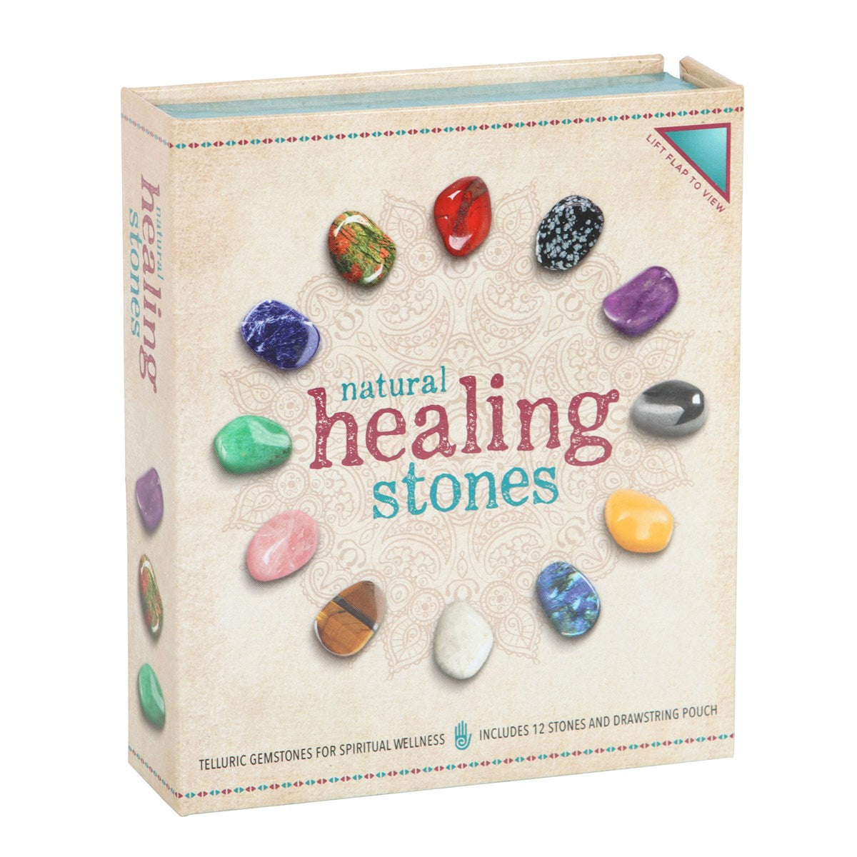 View Set of 12 Natural Crystal Healing Gemstones information