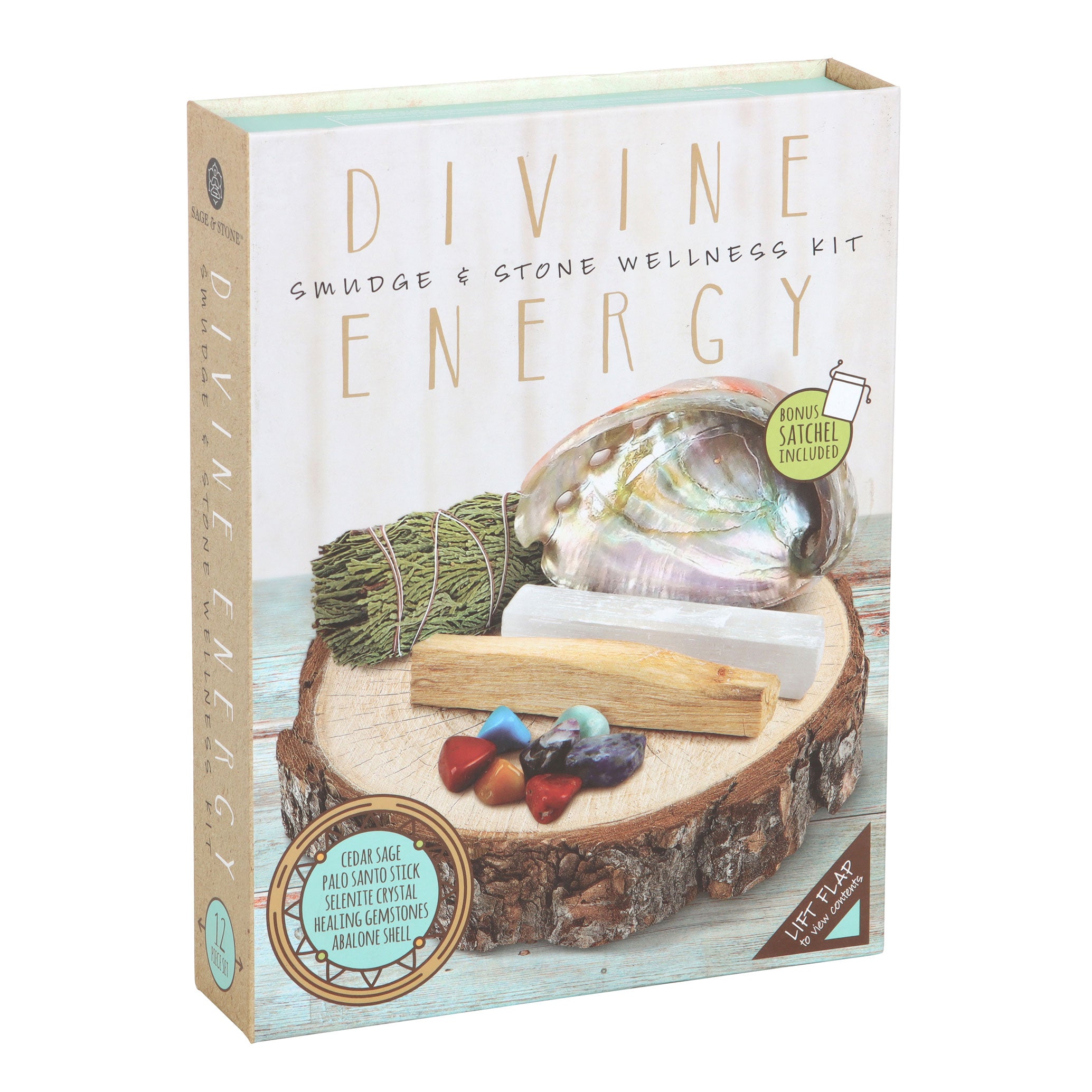View Divine Energy Smudge and Stone Wellness Kit information
