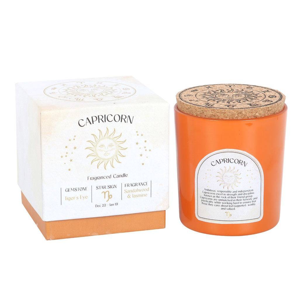 View Capricorn Sandalwood Jasmine Gemstone Zodiac Candle information