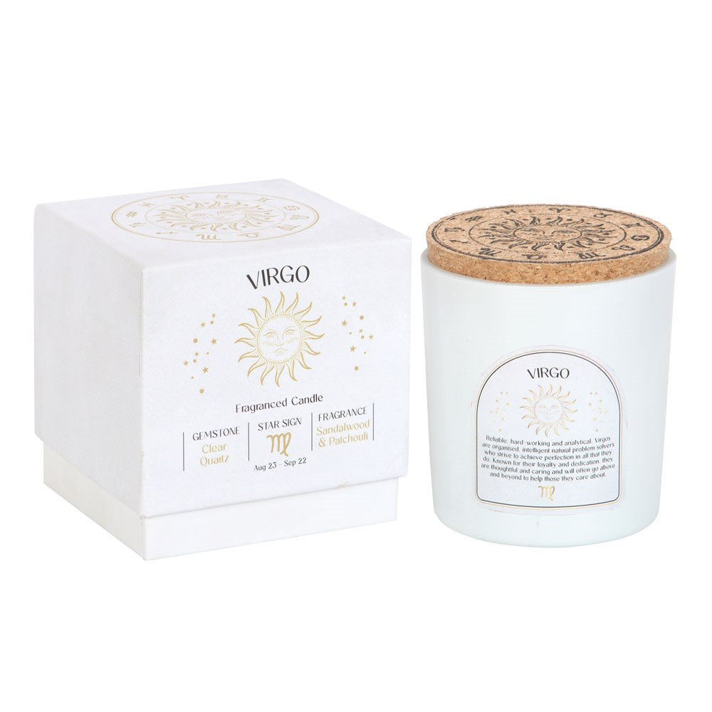 View Virgo Sandalwood Patchouli Gemstone Zodiac Candle information