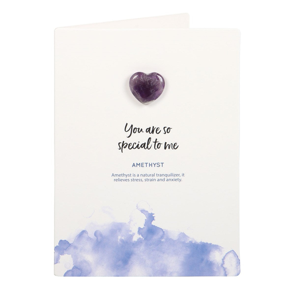 View Special To Me Amethyst Crystal Heart Greeting Card information