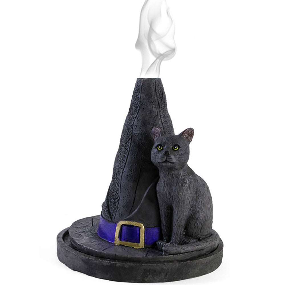 View Witch Hat With Cat Incense Cone Holder information