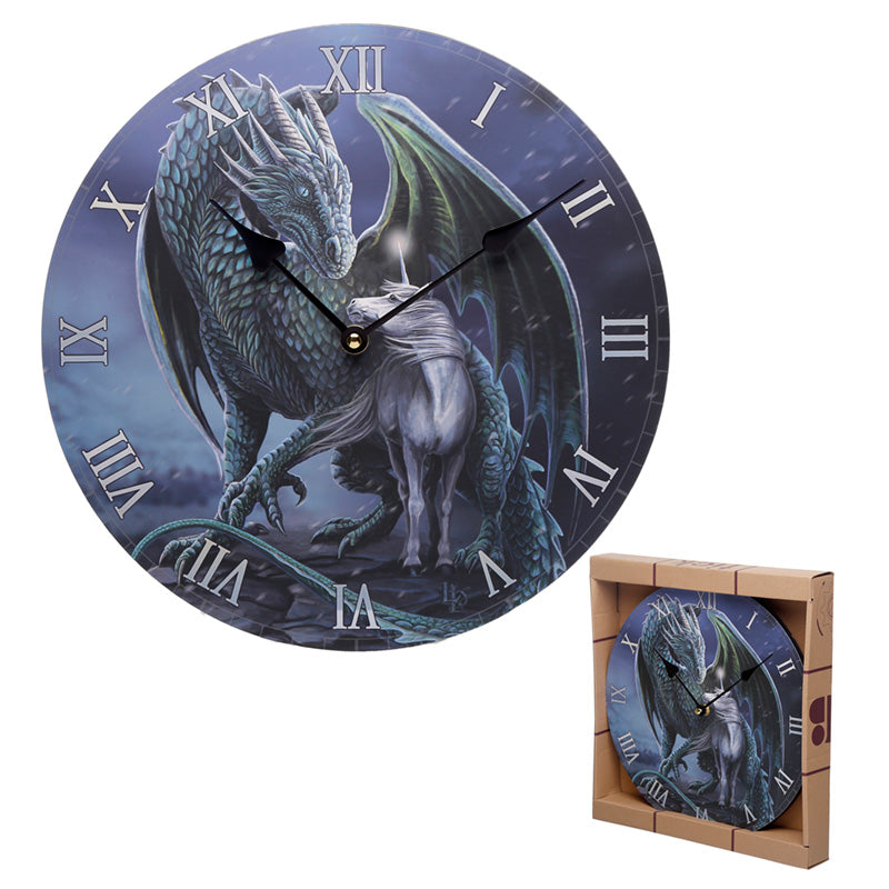 View Dragon Unicorn Protector Magick Lisa Parker Wall Clock information