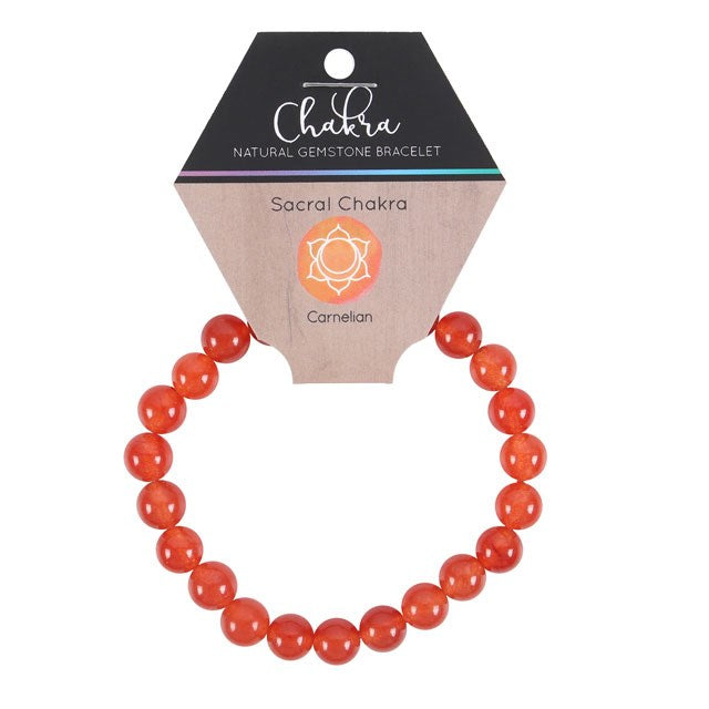 View Sacral Chakra Carnelian Gemstone Bracelet information