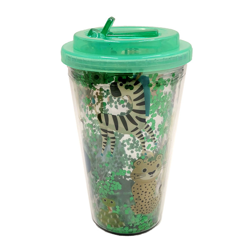 View Zooniverse Shatter Resistant Double Walled Cup with Lid and Straw information