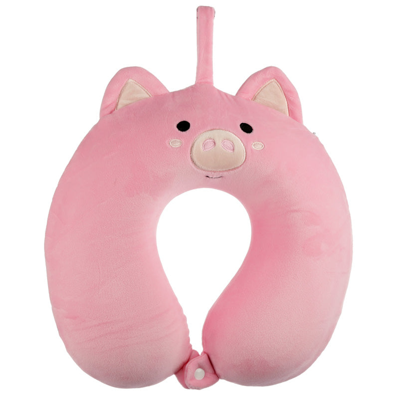 View Pig Relaxeazzz Plush Memory Foam Travel Pillow information