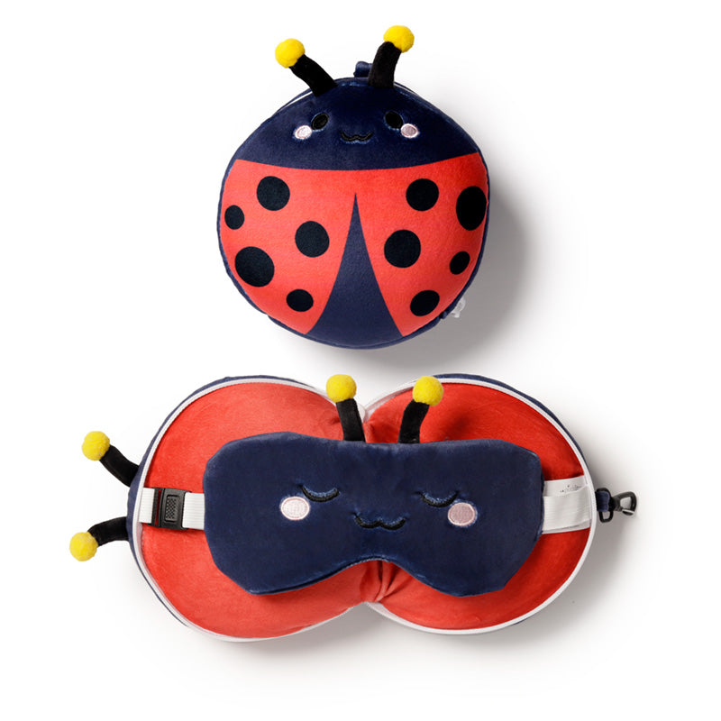 View Relaxeazzz Travel Pillow Eye Mask Adorabugs Ladybug information