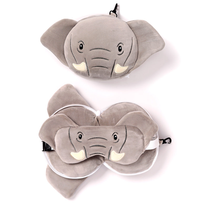 View Relaxeazzz Travel Pillow Eye Mask Elephant information