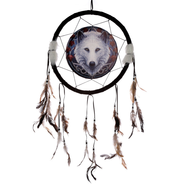 View Dreamcatcher Medium Lisa Parker Guardian of the Fall Wolf information