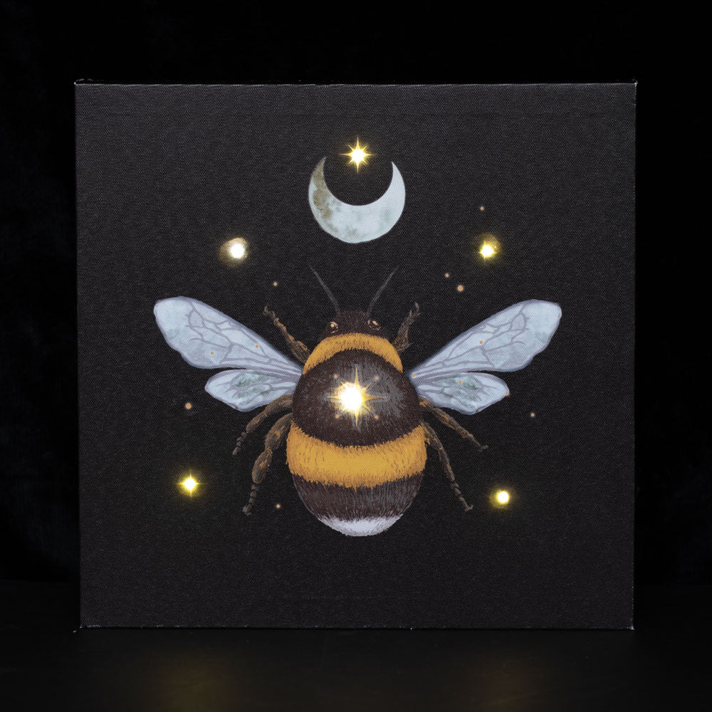 View Forest Bee Light Up Canvas Plaque information