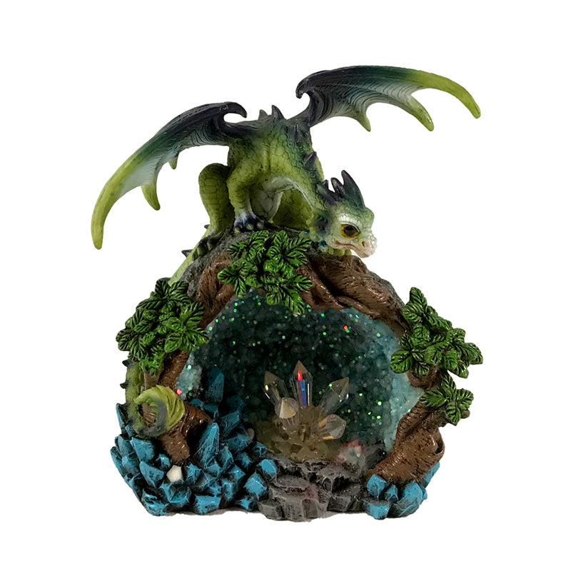 View Elements Dragon LED Woodland Crystal Den information