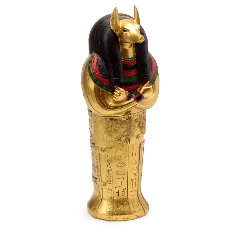 View Decorative Gold Egyptian Anubis Sarcophagus Trinket Box information
