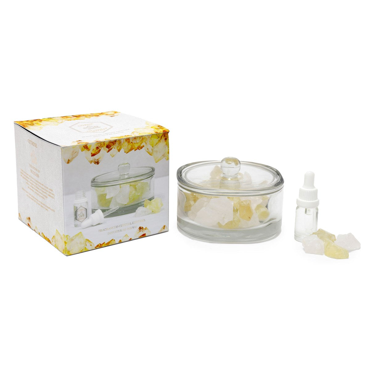 View 400g Yellow Citrine Crystal Oil Diffuser information