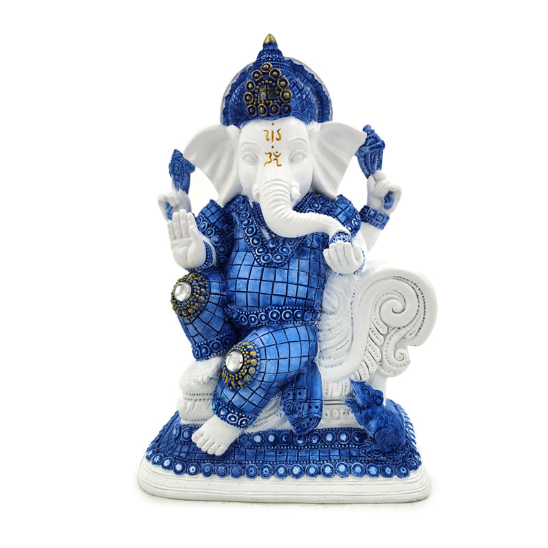 View Decorative White Blue Thai Buddha Meditation information