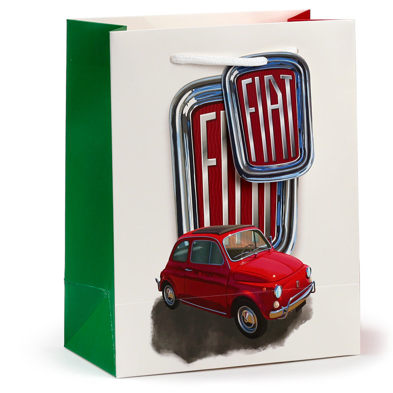 View Gift Bag Medium Fiat 500 Red White information