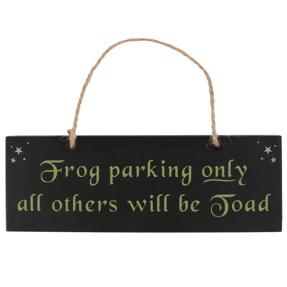 View Frog Parking Hanging Sign information