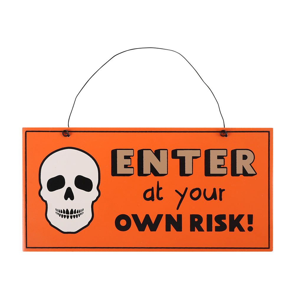 View Skull Enter Hanging Sign information