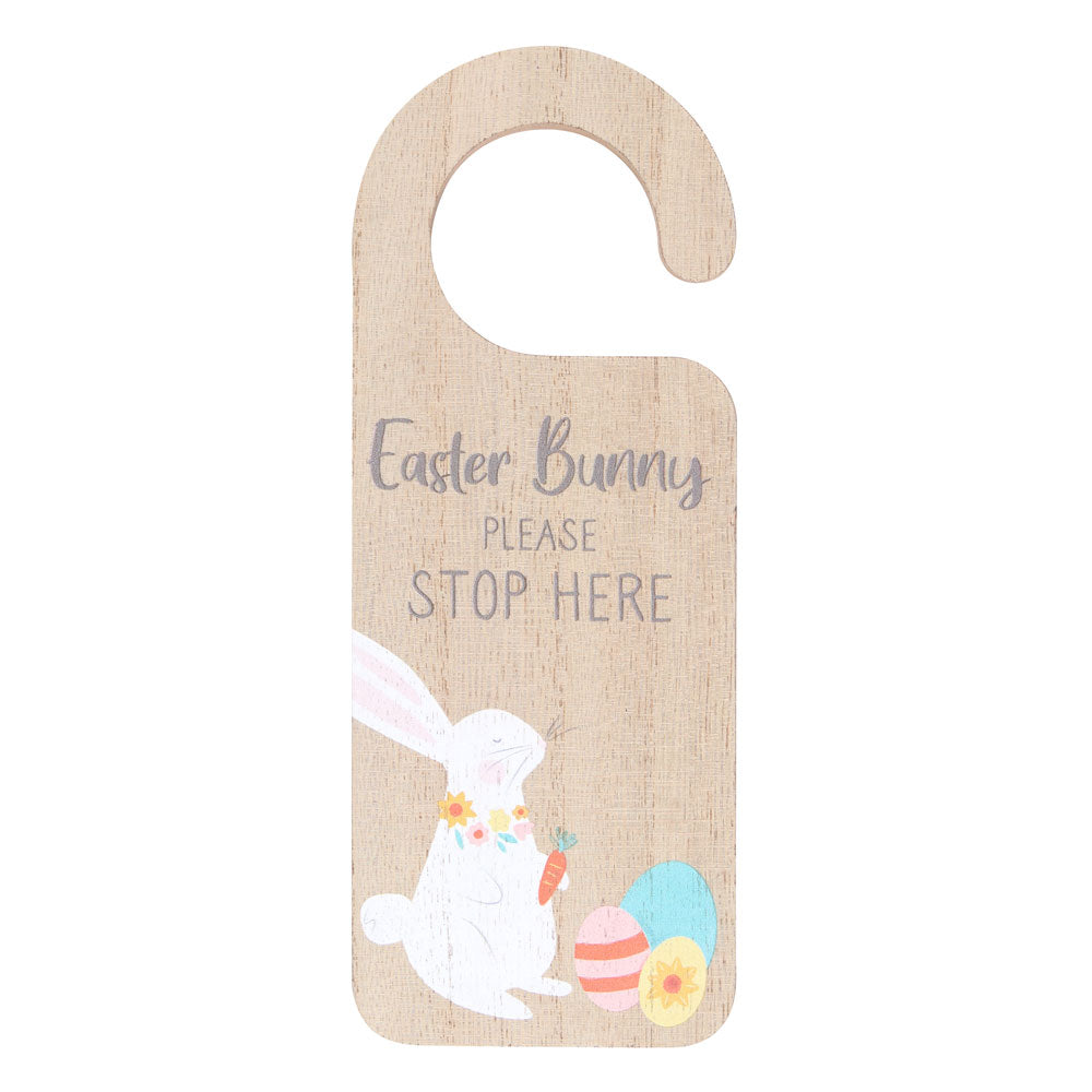 View Easter Bunny Stop Here Door Hanger information