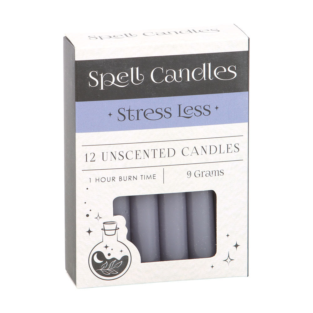 View Pack of 12 Stress Less Spell Candles information