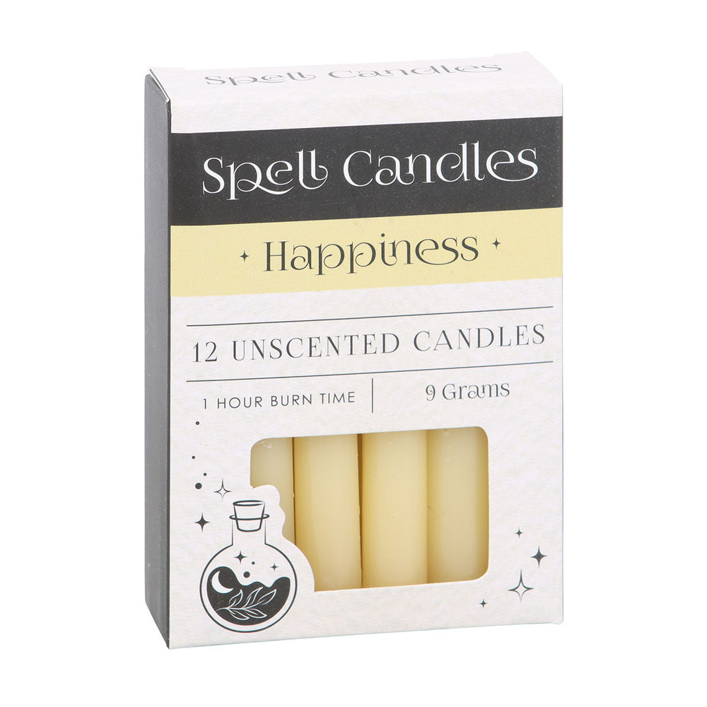 View Pack of 12 Happiness Spell Candles information