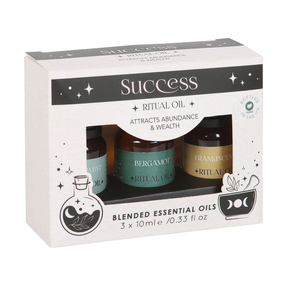 View Set of 3 Success Ritual Blended Essential Oils information