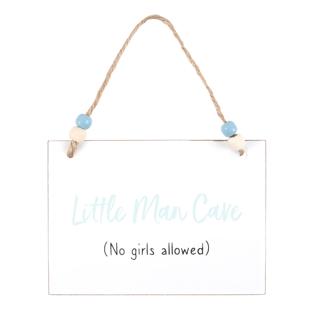 View Little Man Cave Hanging Sign information