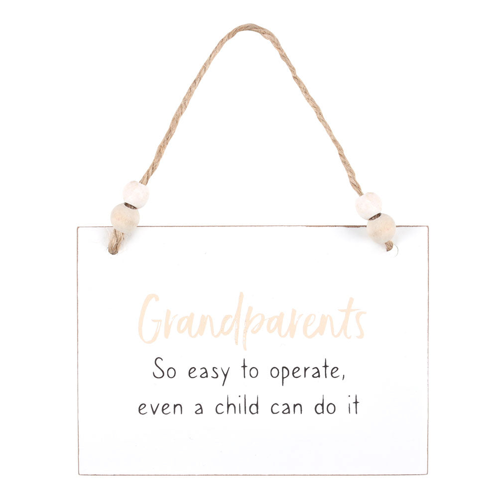 View Grandparents Easy To Operate Hanging Sign information