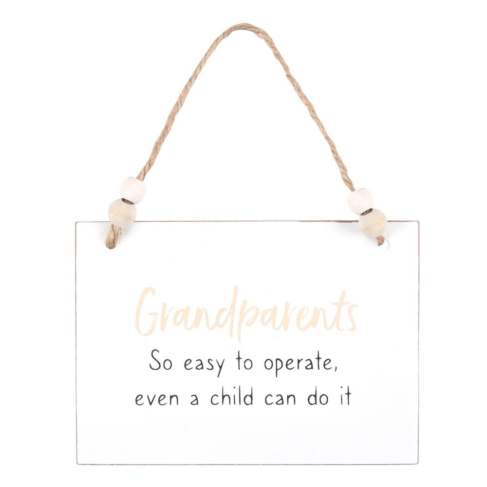 View Grandparents Easy To Operate Hanging Sign information