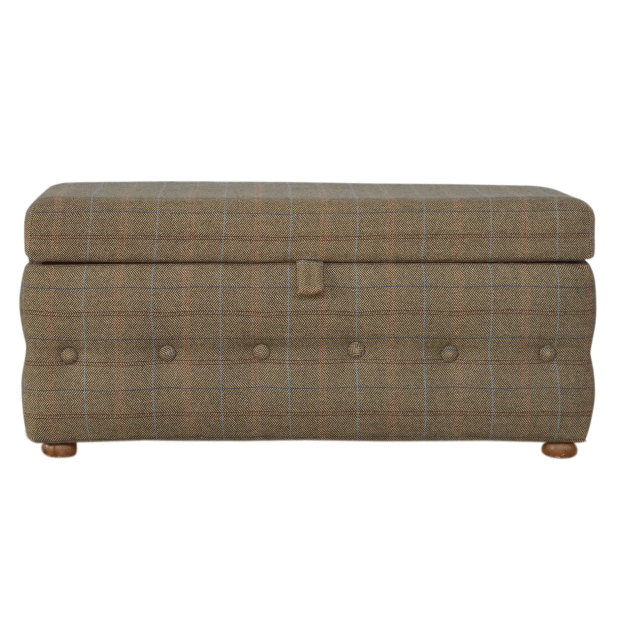 View Multi Tweed Button Fooststool information