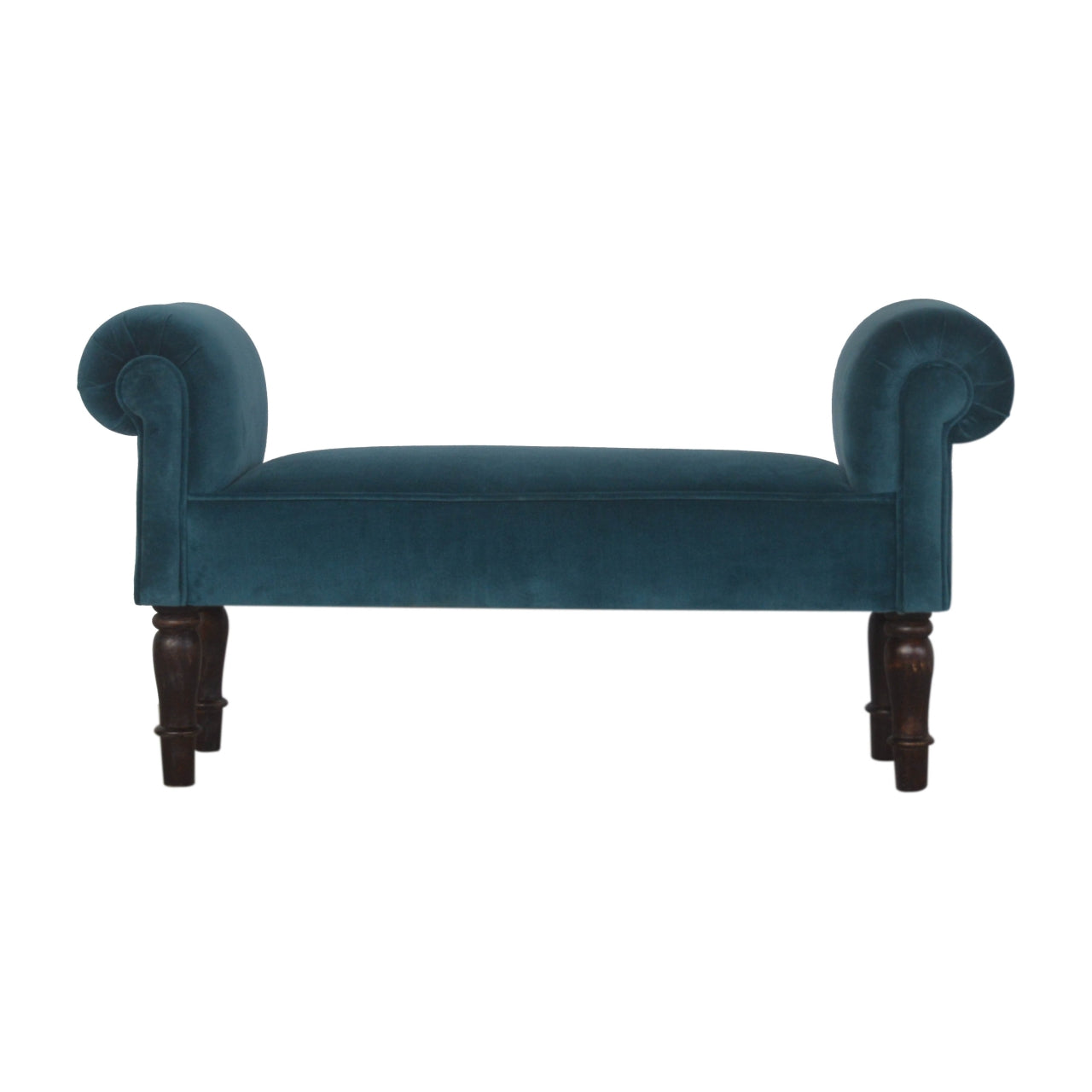 View Teal Velvet Bench information