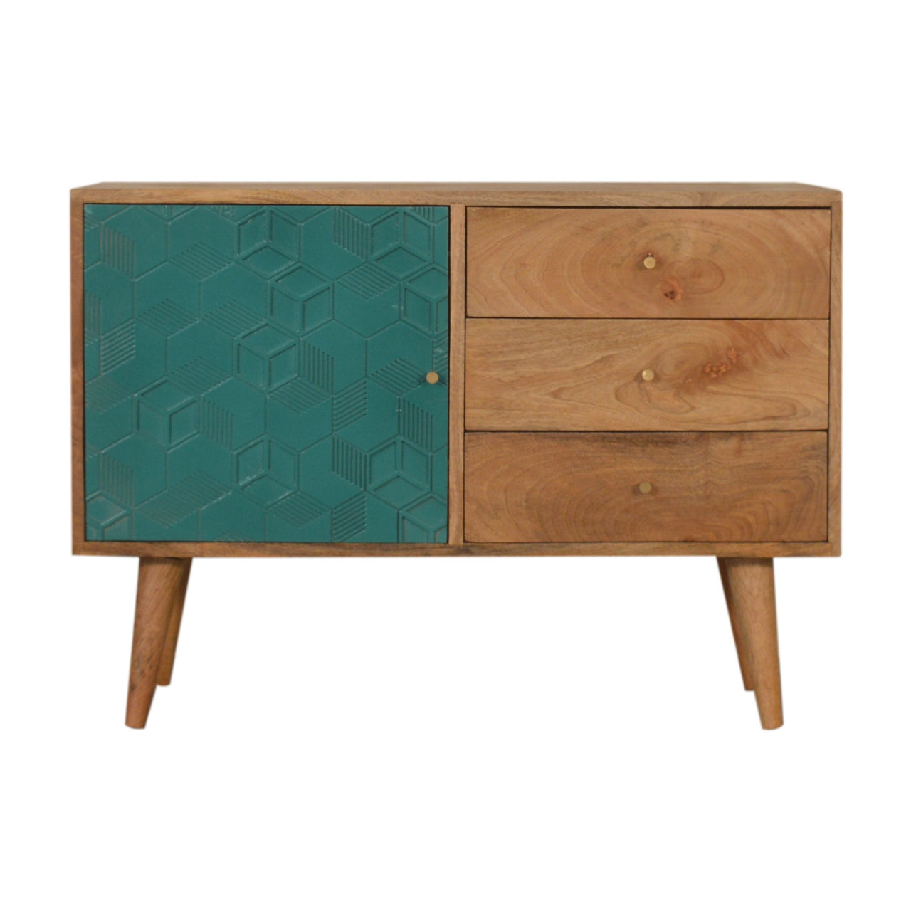 View Acadia Teal Cabinet with Drawers information