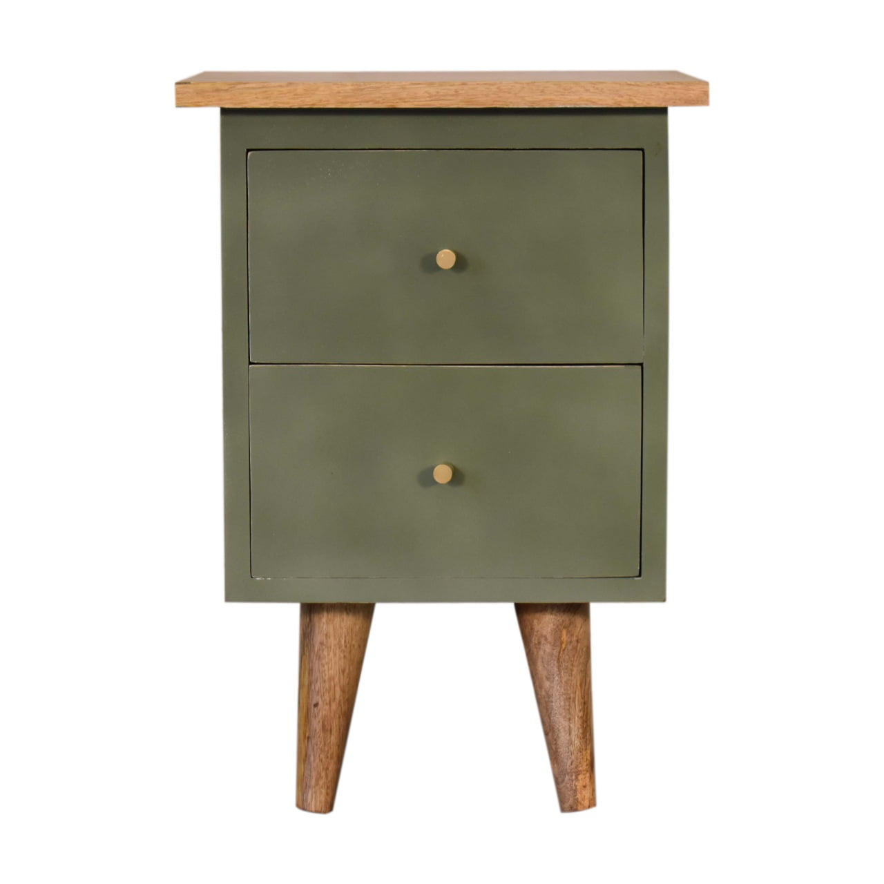 View Olive Hand Painted Bedside information