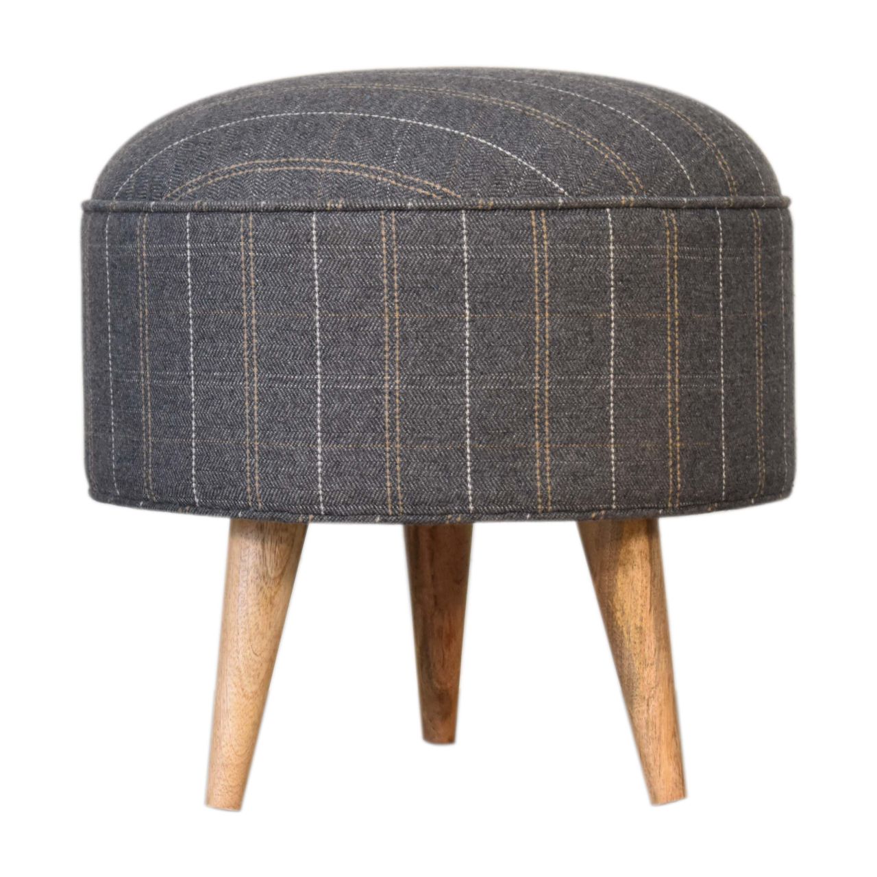 View Pewter Tweed Nordic Style Footstool information