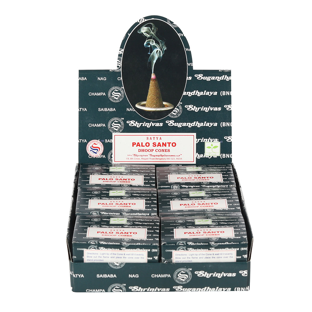 View Set of 12 Packets of Palo Santo Dhoop Cones by Satya information