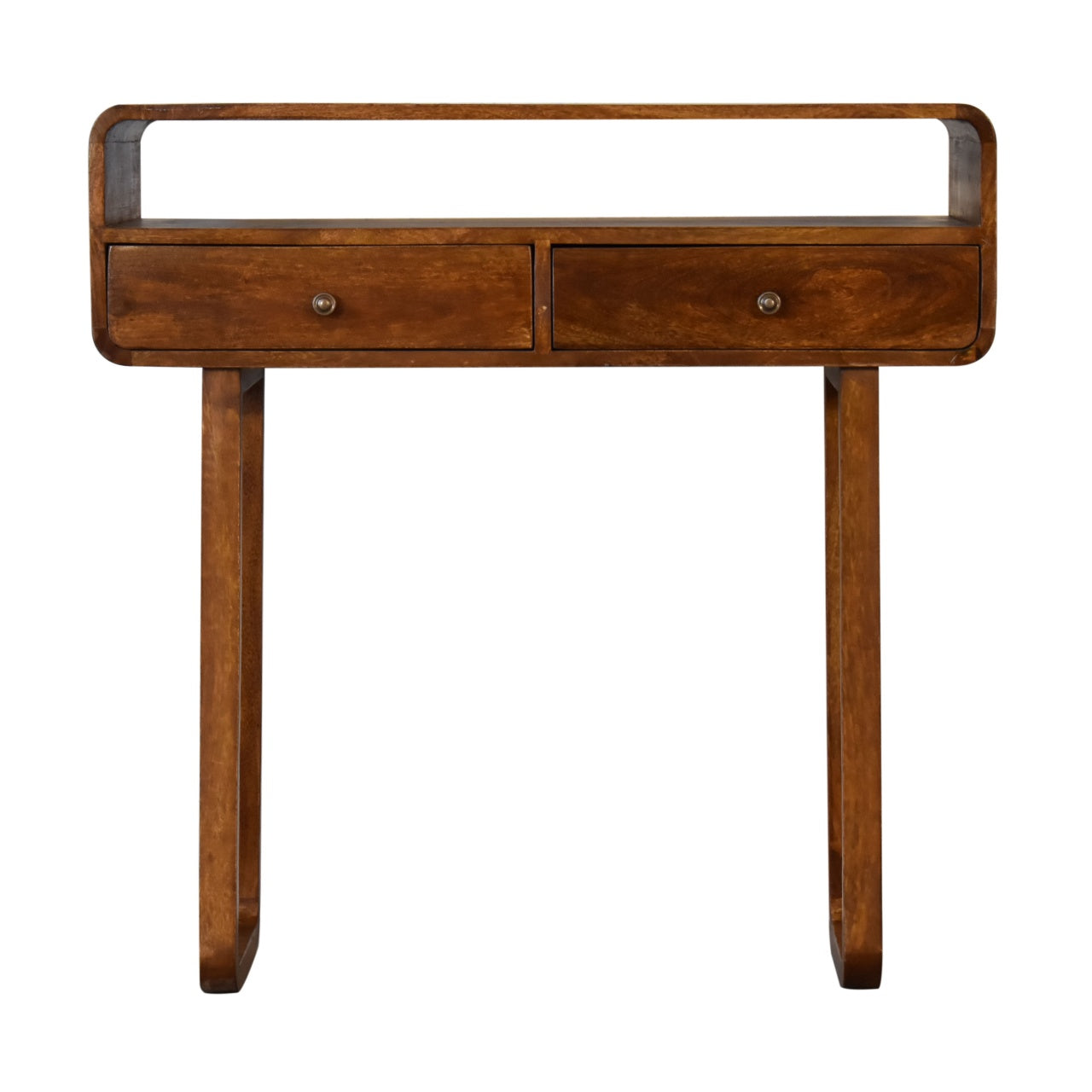 View UCurved Chestnut Console Table information