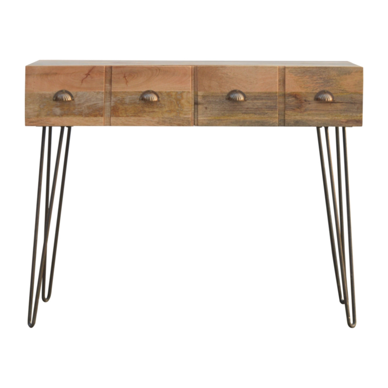 View Iron Base 2 Drawer Console Table information