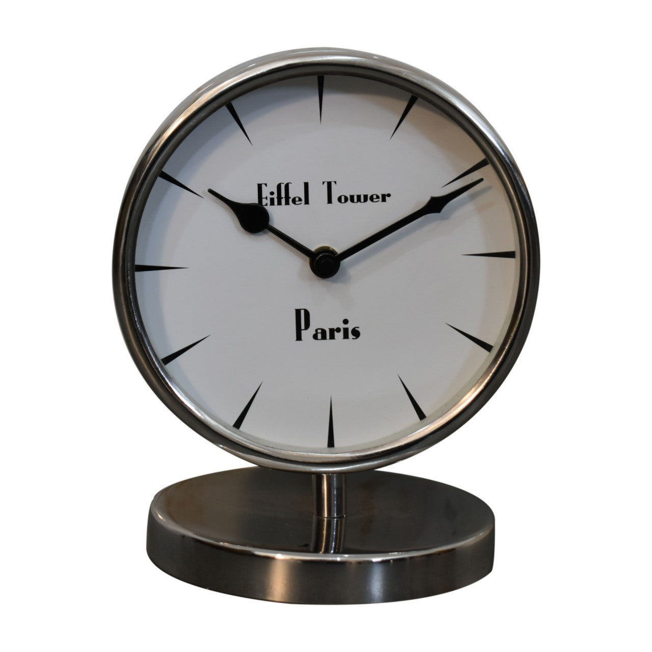 View Round Chrome Table Clock information